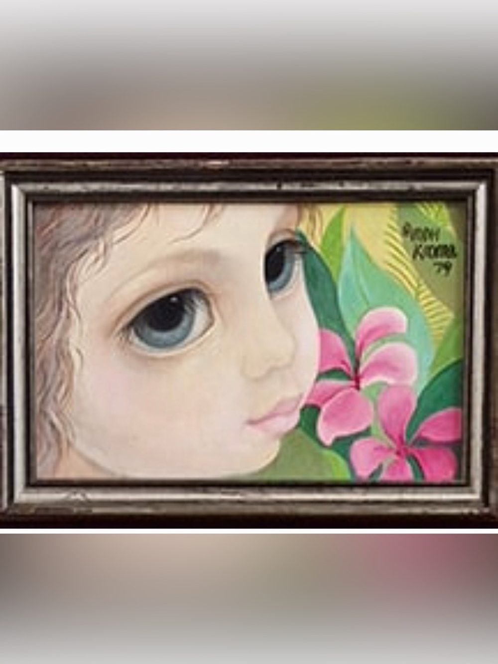 Margaret Keane “baby face” original painting